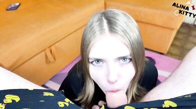 Goth girl forgave him after cheating with hard doggystyle and facial cum