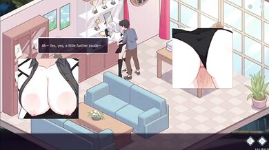Happy student teased till she gushes in japanese game