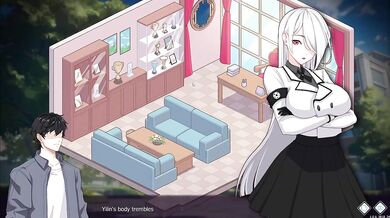 Happy student teased till she gushes in japanese game