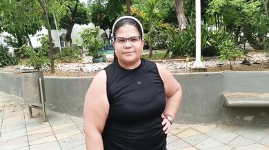 Gym slut invited cum dump filled tight latina