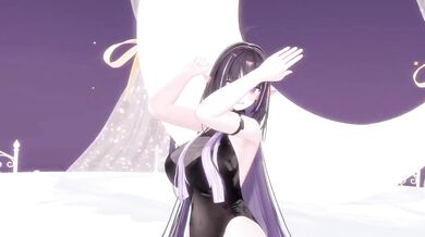 KPop MMD Nympho VTuber Gets Gagged Screwed Hard in Hentai Overwatch cosplay
