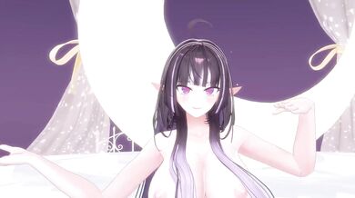 KPop MMD Nympho VTuber Gets Gagged Screwed Hard in Hentai Overwatch cosplay