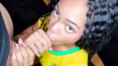 Brazilian wife cheats on husband at world cup threesome gangbang cuckold
