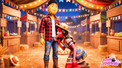 Moranguete gets railed at Festa Junina hardcore anal and pink pussy fucking