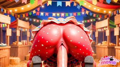 Moranguete gets railed at Festa Junina hardcore anal and pink pussy fucking