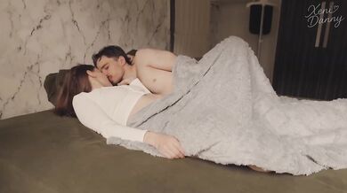 POV missionary with natural tits creampie and sex toy