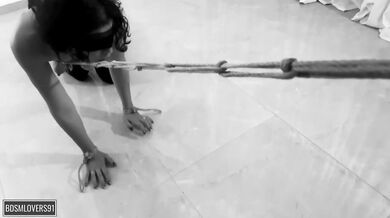 Small tits screaming loud while getting leash whipped raw and tight