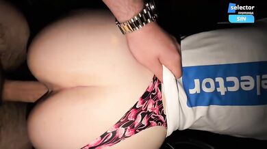 Gym slut takes a creampie in her car after workout amateur blowjob