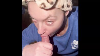 Blowjob gone wild new monster cock sleeve cum drenched pussy eating orgasm
