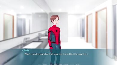 Truth or Dare ends with massive cock gagging in bathroom blowjob hentai game