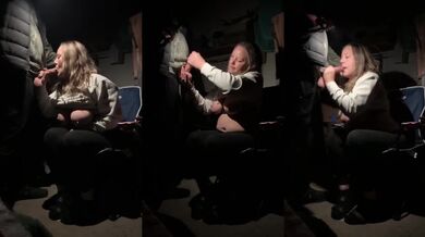 Sneaky Milf Gets Her Thick Tits Fucked in the Garage