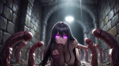 Huge growing tentacles destroy massive pussy in hentai monster fuck