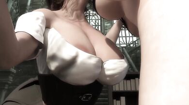 Hermione gets Futa Rough Threesome hogwarts big tits