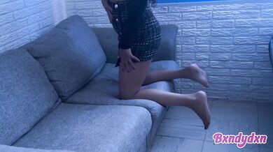 Sneaky solo latina flaquita gets sloppy wet imaging being fucked