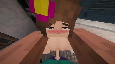 Jenny's massive tits destroyed by my throbbing cock POV animation
