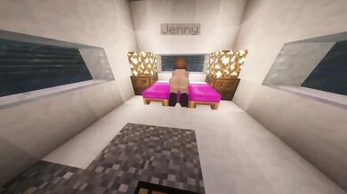 Jenny's massive tits destroyed by my throbbing cock POV animation