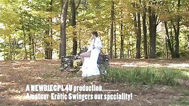 MILF Candi Annie Outdoor Photoshoot Cum Swallow Blowjob