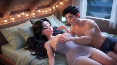StepMom’s Secret Weekend at the Beach Chalet messed up her tight pussy bad