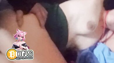 Pinay student deepthroat gagged by thick cock creampie