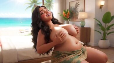 Stepmother's overflowing milk ruins her in a passionate moment