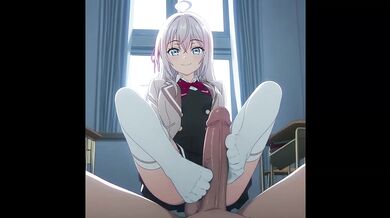 Russian school stepsister Alya deepthroat hentai feast big tits juicy creampie