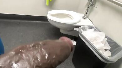 Almost caught beating off at work but BBC solo saved me