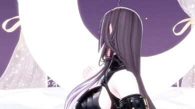 Hentai elf VTuber stripped KPOP MMD pole dance ruined