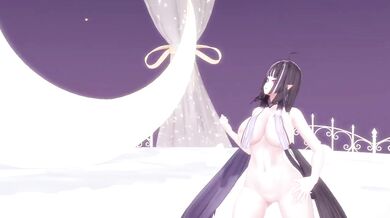 Hentai elf VTuber stripped KPOP MMD pole dance ruined