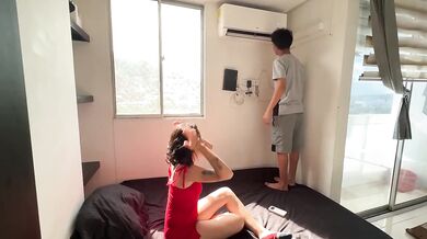 My husband’s in the dark while the janitor fucks me harder stepmom gets anal and squirts