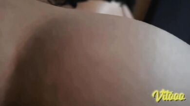 Skinny latina rides big dick dripping cum On camera
