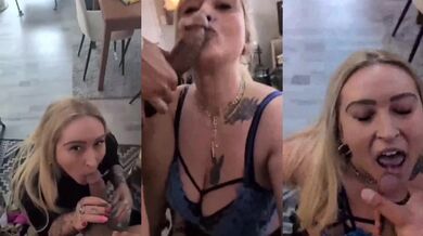 French quebecoise gagging on big cock face fucked raw
