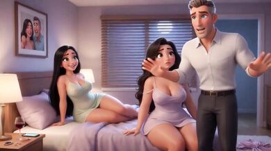 Two sisters in law ruined by older family men's secret encounters