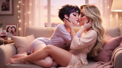 Stepmom's Secret Lesbian Desires Ignite Wild Porn Fantasy Forever