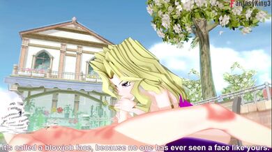 Mai Valentine gets destroyed in POV hentai anal training