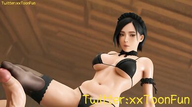 Ada Wong’s Coffee Maid Served Roughly Blowjob Hentai