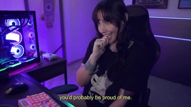 Gamer girl stepsis gives her alone ex a messy surprise big booty twitch streamer