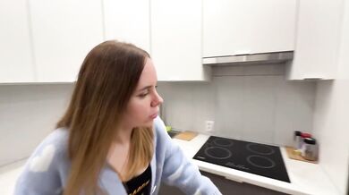 Naive blonde signs lease now her landlord owns her tight virgin pussy raw doggy style