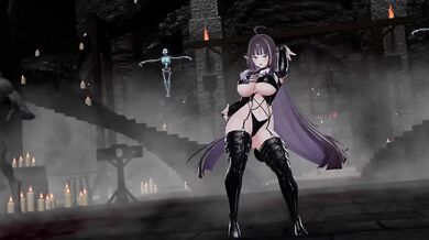 Elf VTuber stripped down in wild MMD hentai cosplay strip