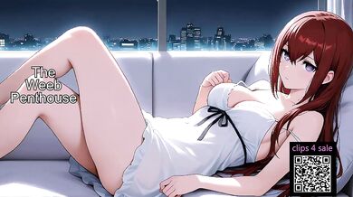 Makise Kurisu forced chaste metal slave gets throat fucked while gagged