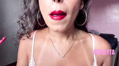 Latin titty ASMR cum drunk on ice cream sucking