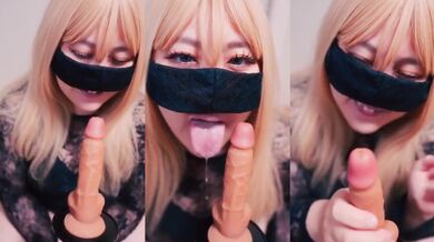 Blonde ntr slut gobbles boyfriend’s cock while girlfriend watches him blow his load down her throat
