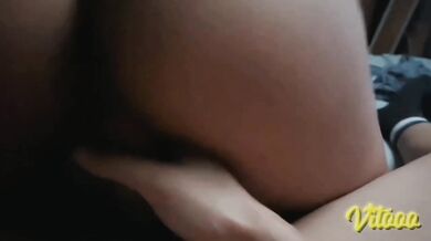 My girlfriend wakes up and sits on my big dick until semen drips from her tight pussy