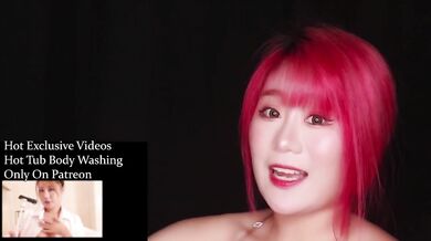 ASMR hot naughty girl water bubble massage ears mouth sounds leaking mess