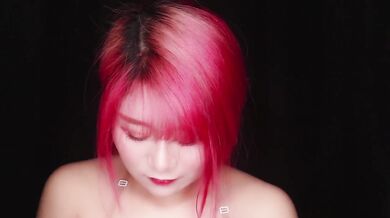 ASMR hot naughty girl water bubble massage ears mouth sounds leaking mess