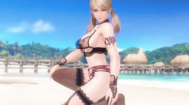 Dead or Alive Xtreme Amy Nude Mod Fanservice Birthday Outfit Laurel Laurel and Nocturne Cavallo Choked