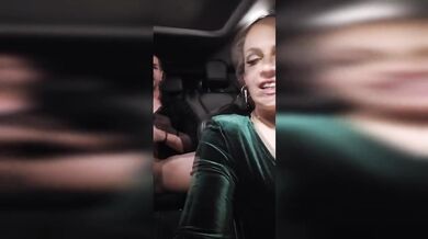 Backseat Disaster After Dark When Latina Caught Her Exhibitionist Ride
