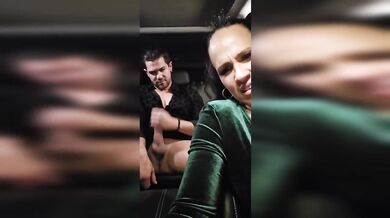 Backseat Disaster After Dark When Latina Caught Her Exhibitionist Ride