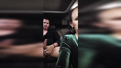 Backseat Disaster After Dark When Latina Caught Her Exhibitionist Ride