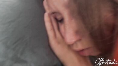 Stepdaughter shares her stepdad's bed while mom's at work and begs daddy to fill her tight little pussy raw