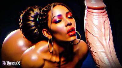 Ebony MILFs worshipping BIG White cocks deepthroat slurping ASMR fantasy